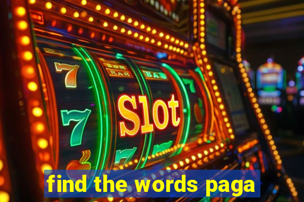 find the words paga